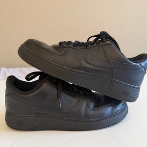 Nike Air Force 1 (2023) Low Triple Black CW2288-001 Men's Size 12 Sneakers